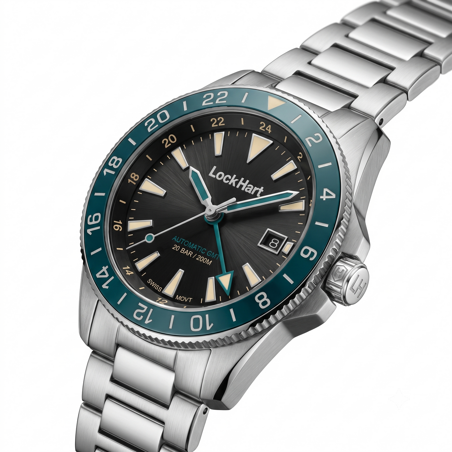 LockHart Longitude | 42mm | Arctic Teal